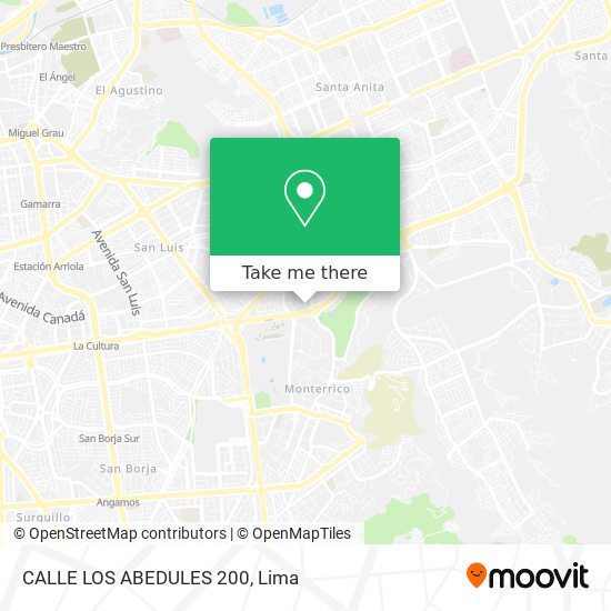 CALLE LOS ABEDULES  200 map