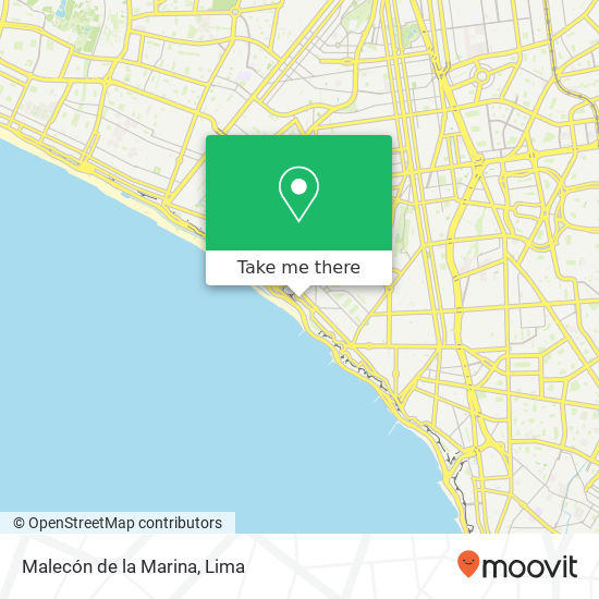 Malecón de la Marina map