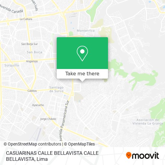 Mapa de CASUARINAS  CALLE BELLAVISTA CALLE BELLAVISTA