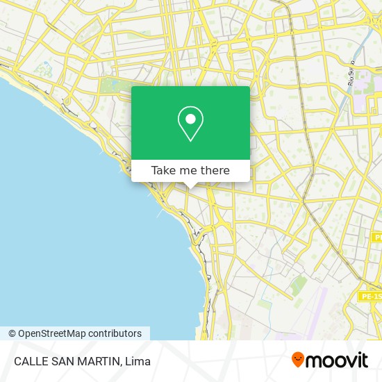 CALLE SAN MARTIN map