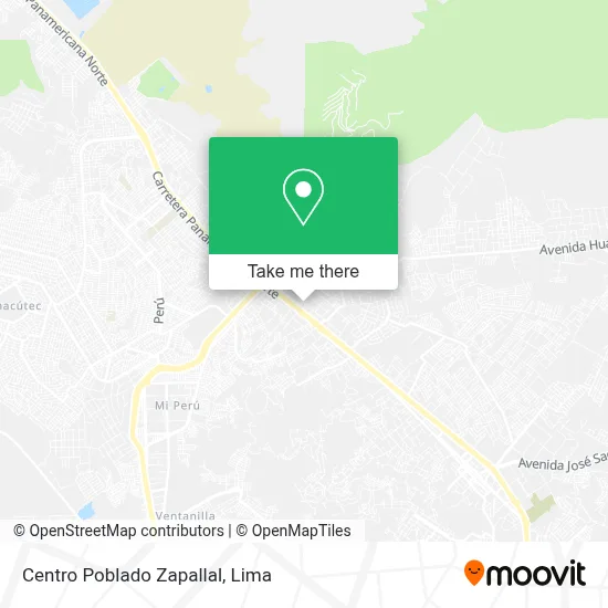 Centro Poblado Zapallal map