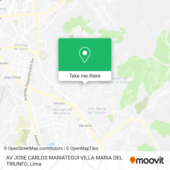 AV JOSE CARLOS MARIATEGUI VILLA MARIA DEL TRIUNFO map