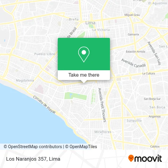 Los Naranjos 357 map