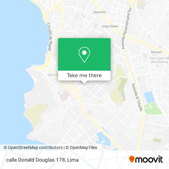Mapa de calle Donald Douglas 178