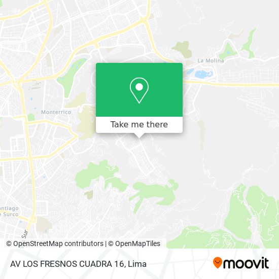 AV  LOS FRESNOS CUADRA 16 map