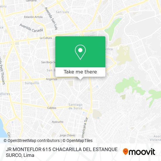 JR  MONTEFLOR 615 CHACARILLA DEL ESTANQUE SURCO map