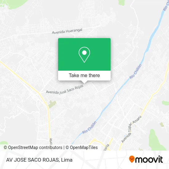 AV JOSE SACO ROJAS map