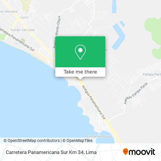 Carretera Panamericana Sur Km 34 map