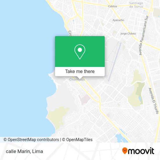 Mapa de calle Marin