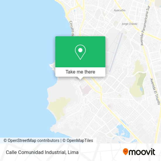 Mapa de Calle Comunidad Industrial