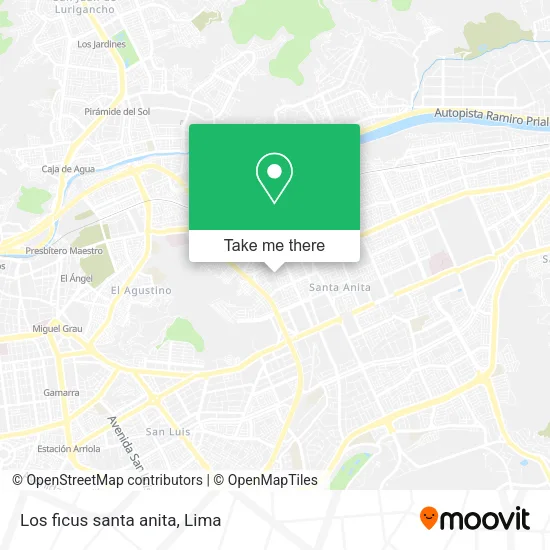 Mapa de Los ficus  santa anita