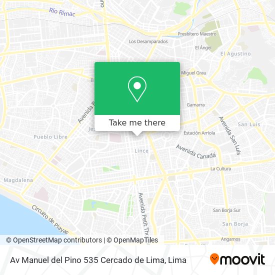 Mapa de Av  Manuel del Pino 535  Cercado de Lima