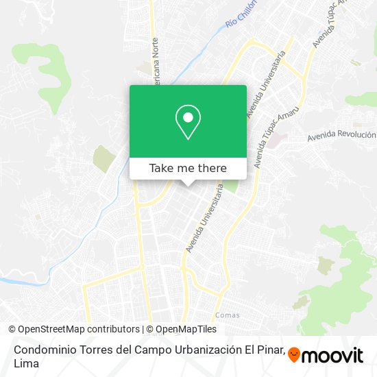 Condominio Torres del Campo  Urbanización El Pinar map
