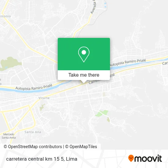 carretera central km 15 5 map