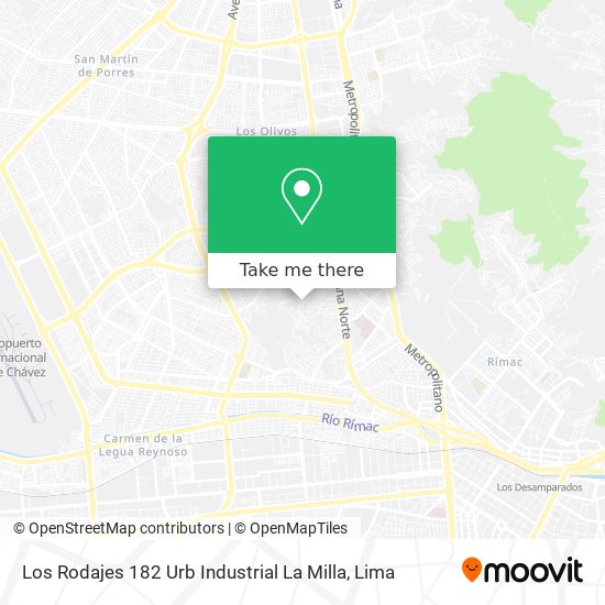 Los Rodajes 182 Urb  Industrial La Milla map