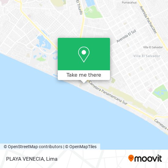 PLAYA VENECIA map