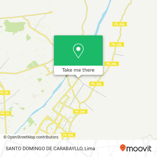 SANTO DOMINGO DE CARABAYLLO map