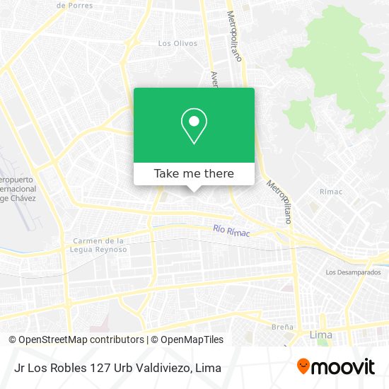 Jr  Los Robles 127  Urb  Valdiviezo map