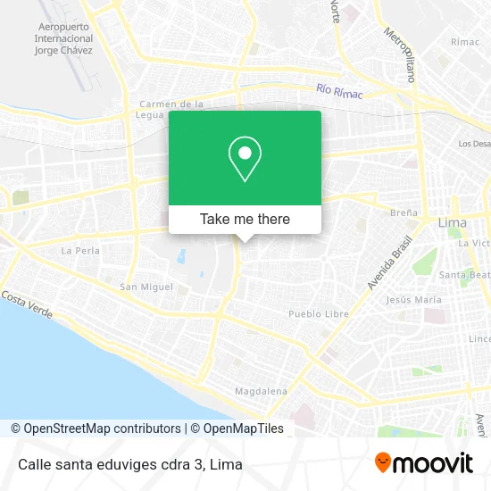 Mapa de Calle santa eduviges cdra 3