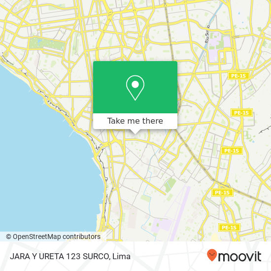 JARA Y URETA 123  SURCO map
