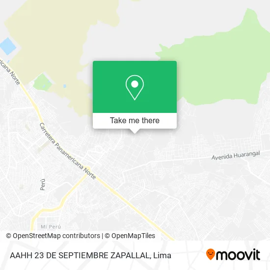 AAHH  23 DE SEPTIEMBRE  ZAPALLAL map