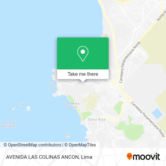 AVENIDA LAS COLINAS  ANCON map