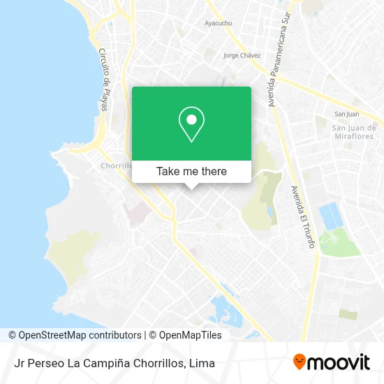 Jr  Perseo   La Campiña Chorrillos map
