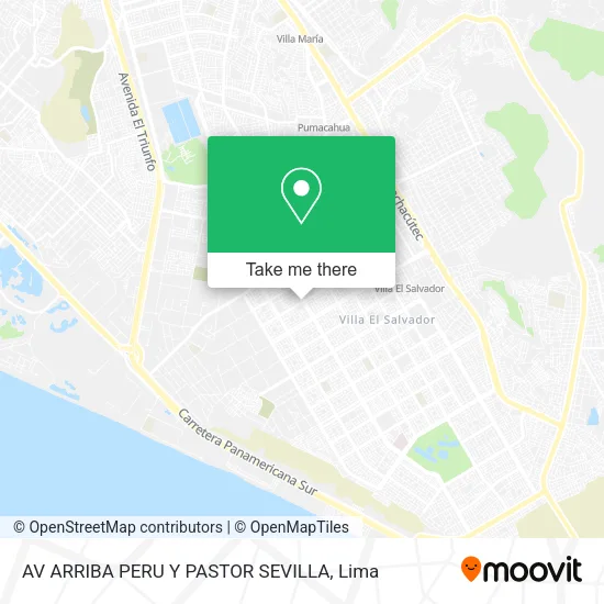 Mapa de AV ARRIBA PERU Y PASTOR SEVILLA