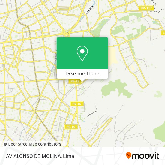 AV  ALONSO DE MOLINA map