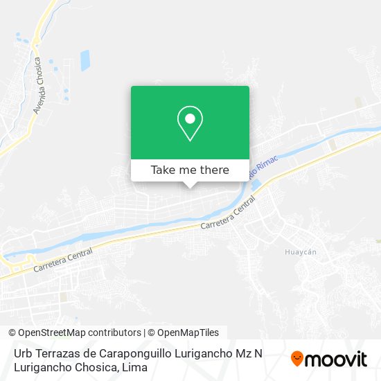 Urb  Terrazas de Caraponguillo Lurigancho Mz N  Lurigancho Chosica map