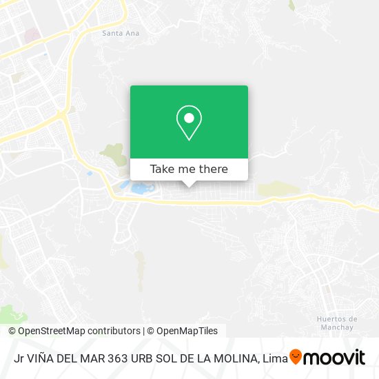 Jr VIÑA DEL MAR 363 URB SOL DE LA MOLINA map