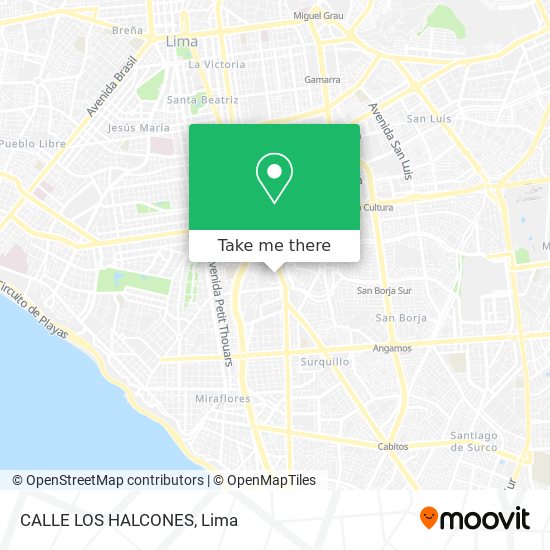 CALLE LOS HALCONES map