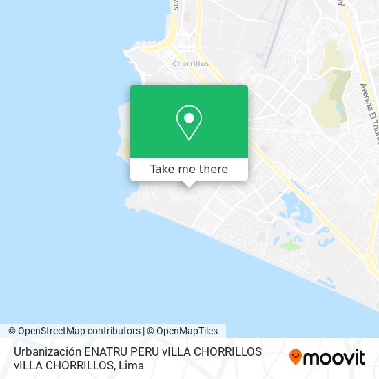 Urbanización  ENATRU PERU  vILLA CHORRILLOS vILLA CHORRILLOS map