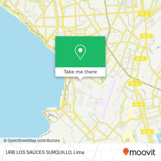 URB  LOS SAUCES   SURQUILLO map