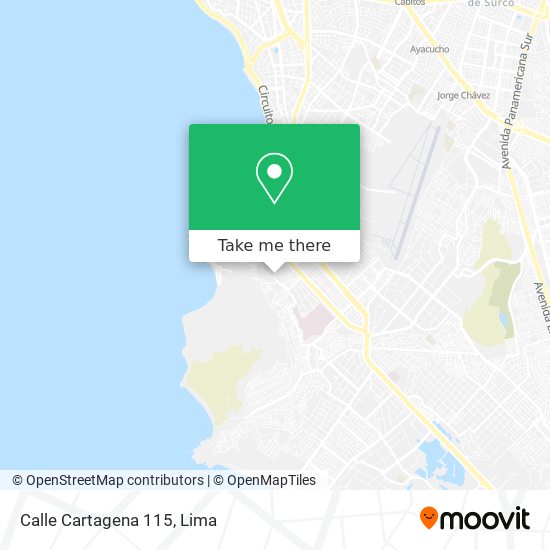 Mapa de Calle Cartagena 115