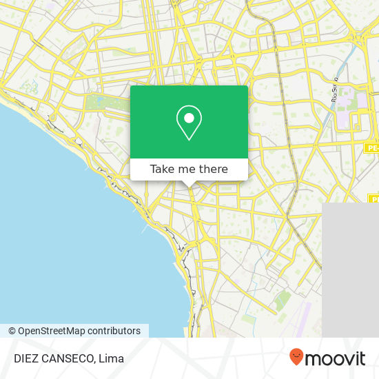 Mapa de DIEZ CANSECO