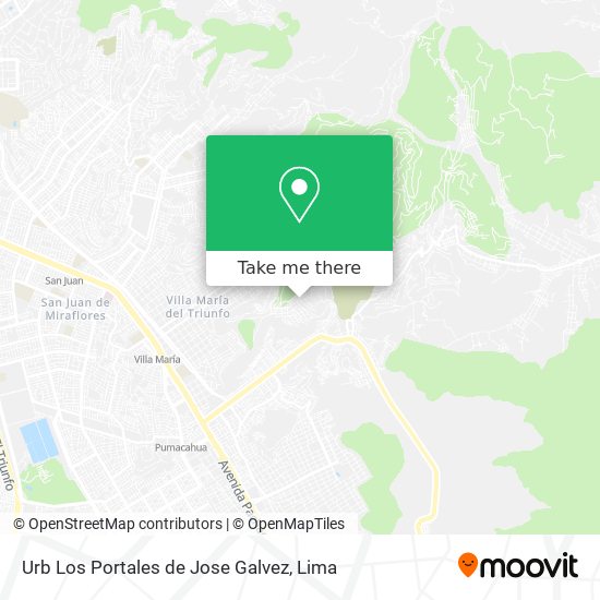 Urb  Los Portales de Jose Galvez map