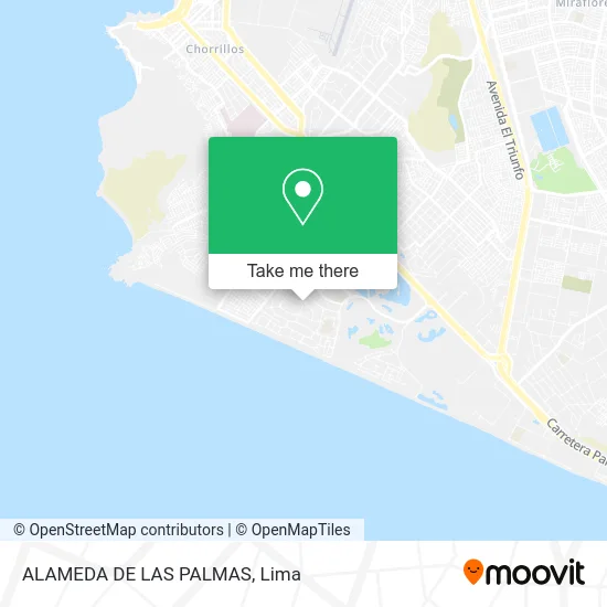 ALAMEDA DE LAS PALMAS map