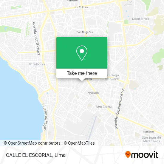 CALLE EL ESCORIAL map