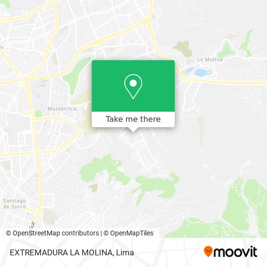 EXTREMADURA  LA MOLINA map