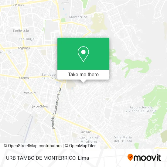 URB  TAMBO DE MONTERRICO map