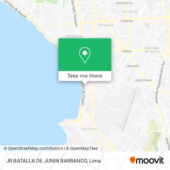 JR  BATALLA DE JUNIN  BARRANCO map