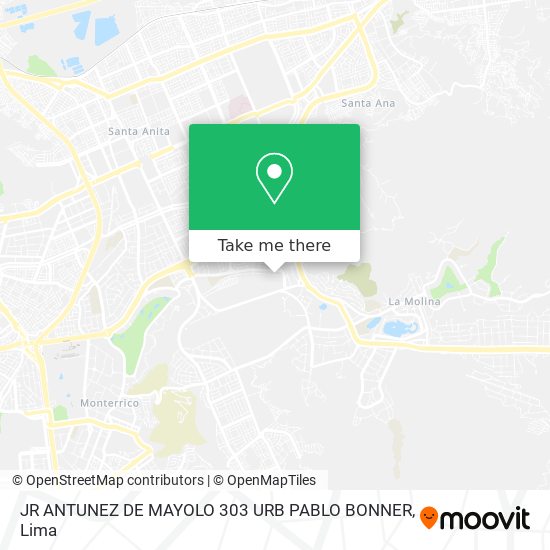 JR ANTUNEZ DE MAYOLO 303 URB PABLO BONNER map