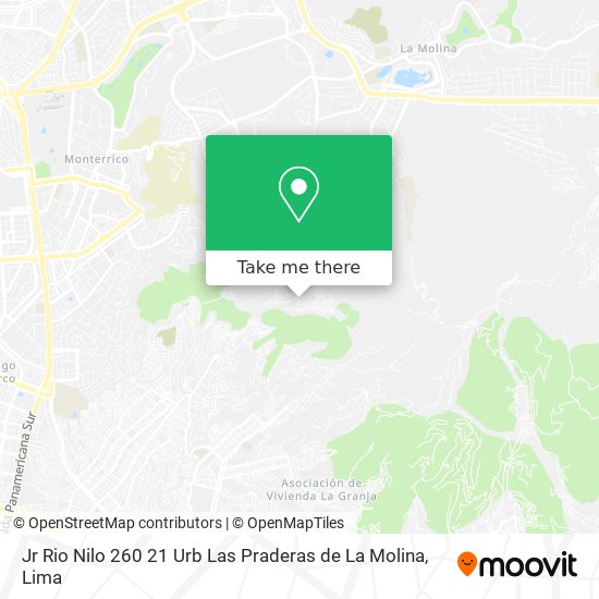 Mapa de Jr  Rio Nilo 260 21 Urb  Las Praderas de La Molina