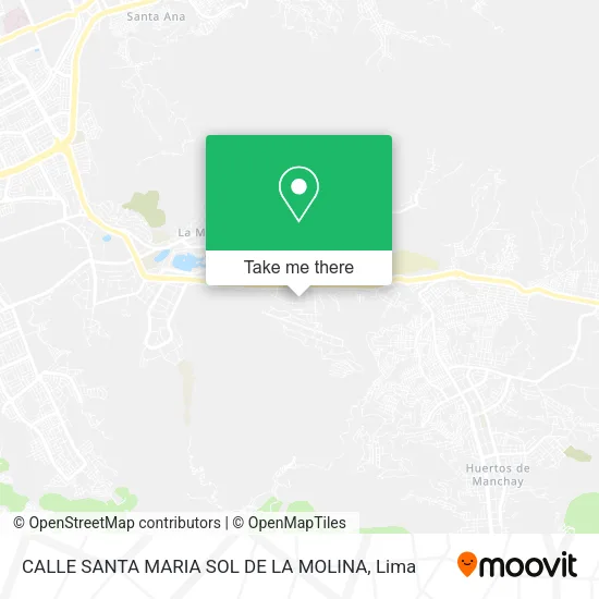 Mapa de CALLE SANTA MARIA   SOL DE LA MOLINA