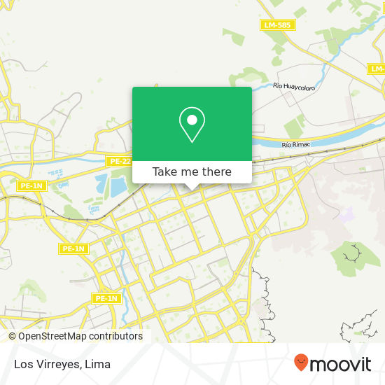 Los Virreyes map