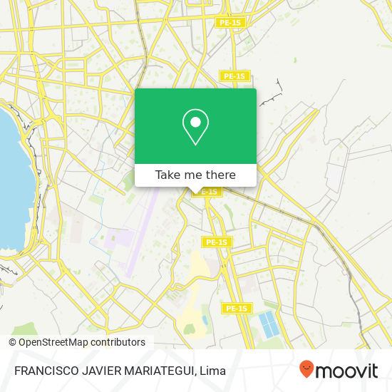 FRANCISCO JAVIER MARIATEGUI map