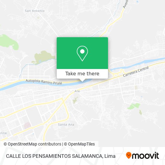 CALLE LOS PENSAMIENTOS SALAMANCA map