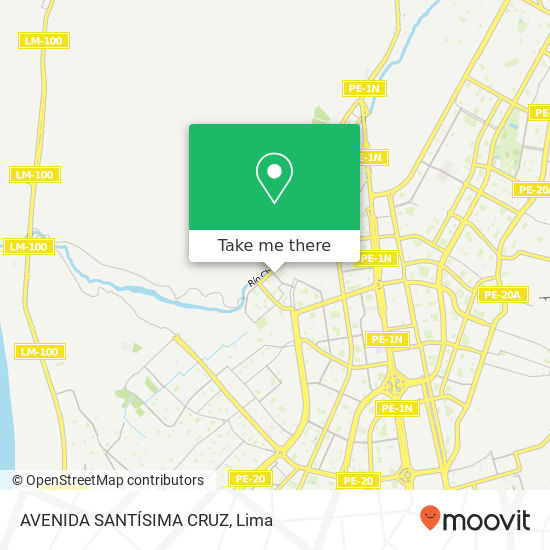 AVENIDA SANTÍSIMA CRUZ map