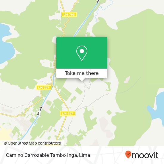 Camino Carrozable   Tambo Inga map